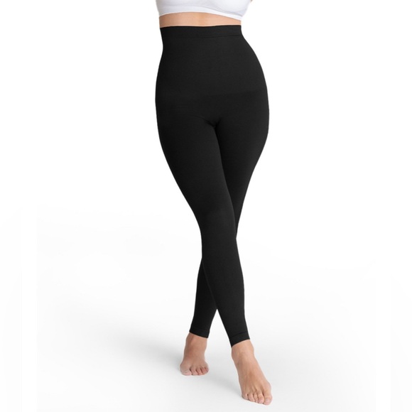 Shapermint Essentials High Waisted Shaping Leggings Black Size Medium - Picture 1 of 7